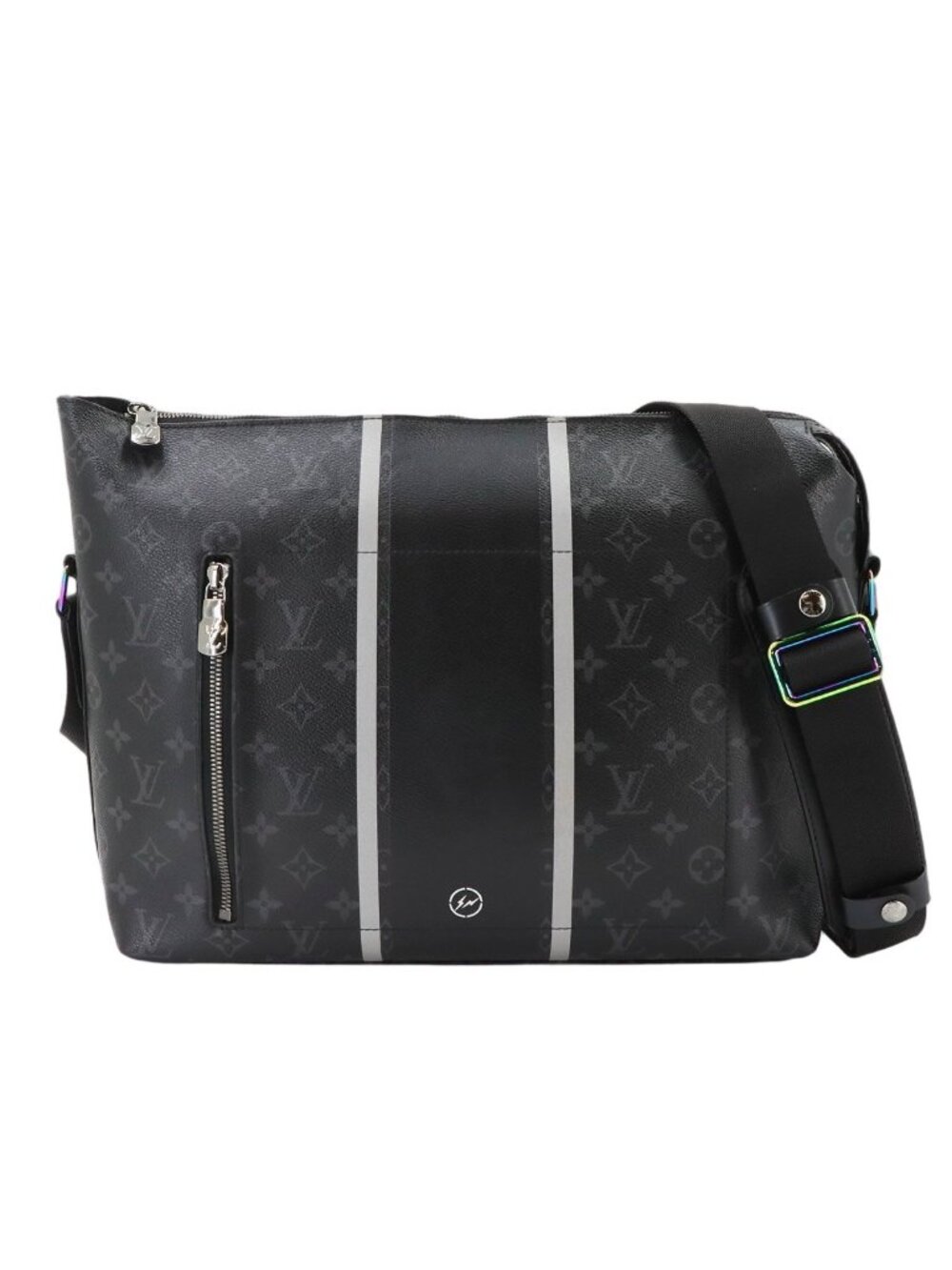 Louis Vuitton Monogram Eclipse Flash Apollo Messenger PM Shoulder Bag